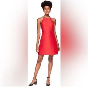 Kate Spade PINK Run Wild Back Bow halter mini dress